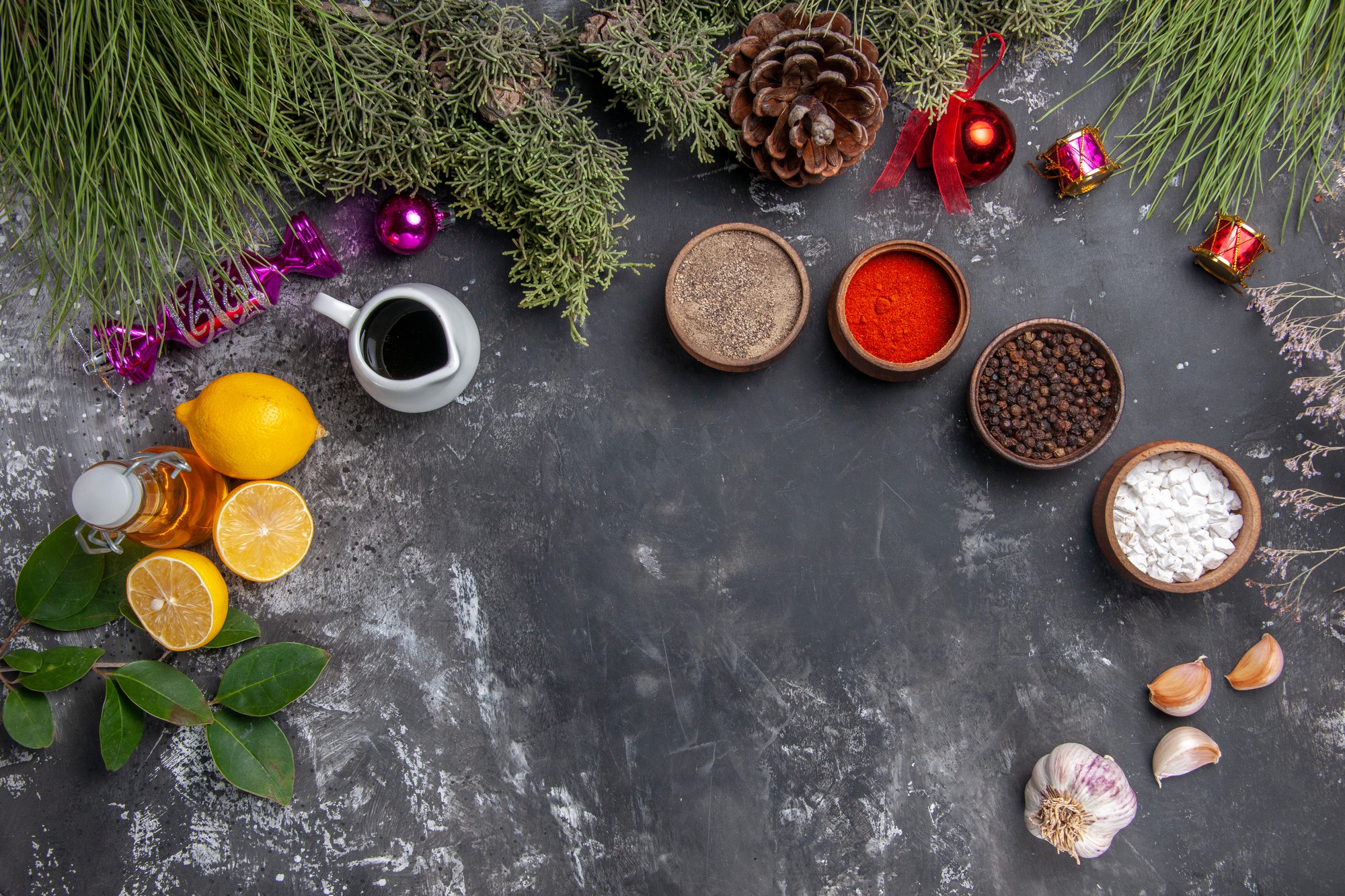 Selection of spices and ingredients