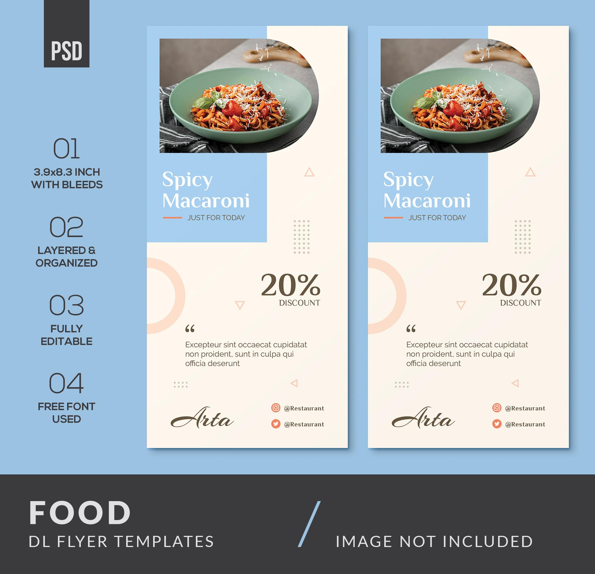 Brochure showing packages